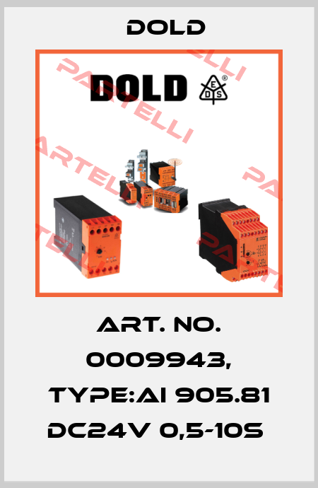 Art. No. 0009943, Type:AI 905.81 DC24V 0,5-10S  Dold