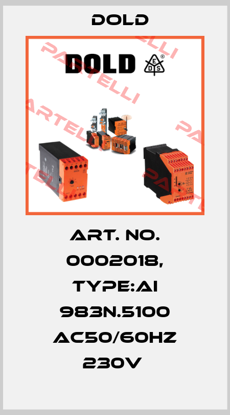 Art. No. 0002018, Type:AI 983N.5100 AC50/60HZ 230V  Dold