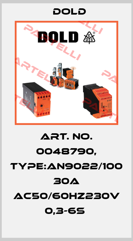 Art. No. 0048790, Type:AN9022/100 30A AC50/60HZ230V 0,3-6S  Dold