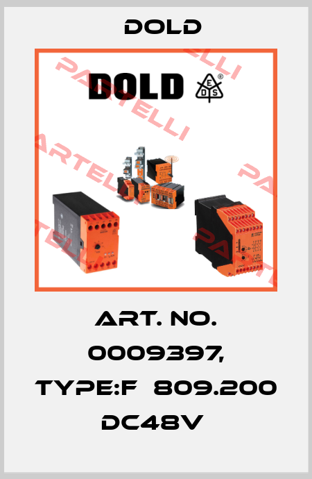 Art. No. 0009397, Type:F  809.200 DC48V  Dold