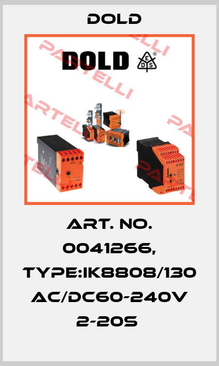 Art. No. 0041266, Type:IK8808/130 AC/DC60-240V 2-20S  Dold