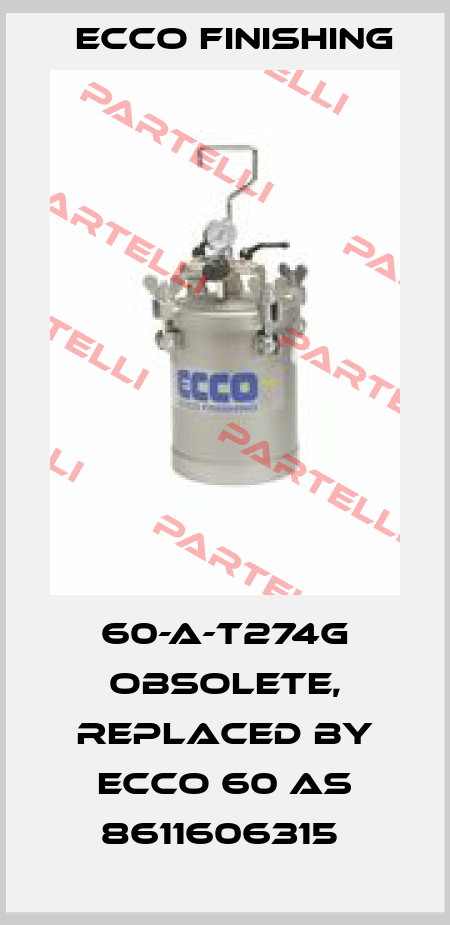 60-A-T274G OBSOLETE, REPLACED BY ECCO 60 AS 8611606315  Ecco Finishing
