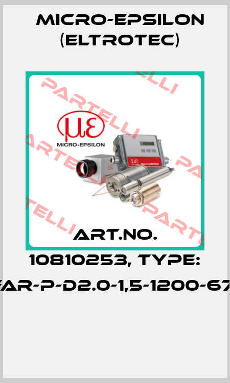 Art.No. 10810253, Type: FAR-P-D2.0-1,5-1200-67°  Micro-Epsilon (Eltrotec)