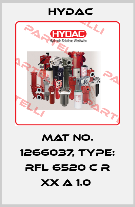 Mat No. 1266037, Type: RFL 6520 C R XX A 1.0  Hydac