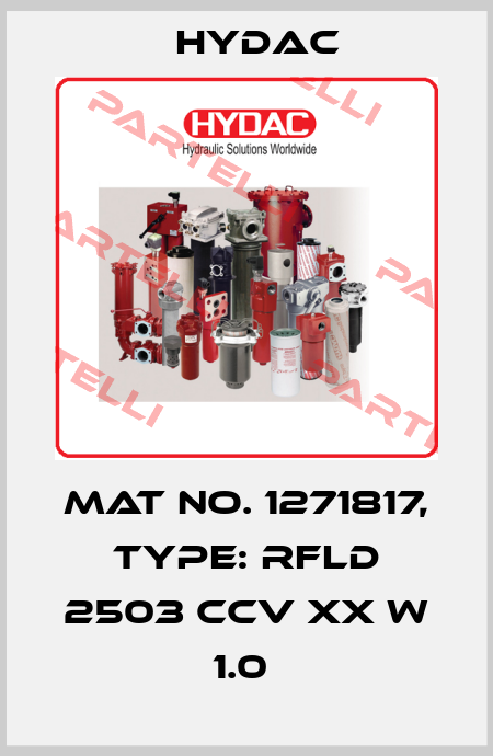 Mat No. 1271817, Type: RFLD 2503 CCV XX W 1.0  Hydac