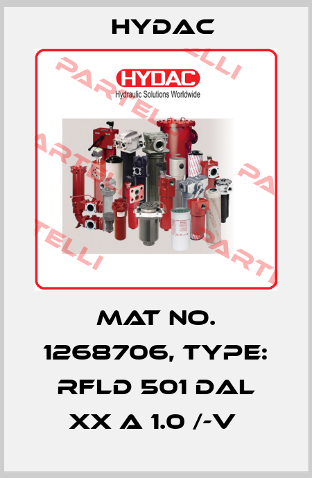 Mat No. 1268706, Type: RFLD 501 DAL XX A 1.0 /-V  Hydac