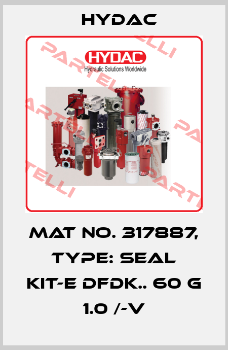 Mat No. 317887, Type: SEAL KIT-E DFDK.. 60 G 1.0 /-V Hydac