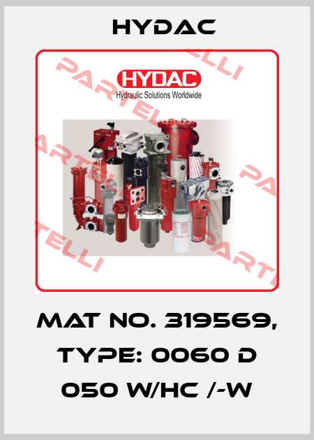 Mat No. 319569, Type: 0060 D 050 W/HC /-W Hydac
