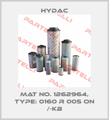 Mat No. 1262964, Type: 0160 R 005 ON /-KB Hydac