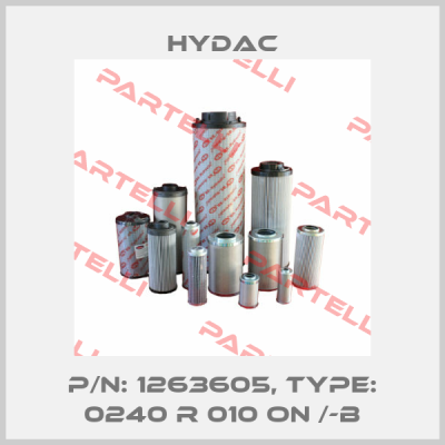 P/N: 1263605, Type: 0240 R 010 ON /-B Hydac