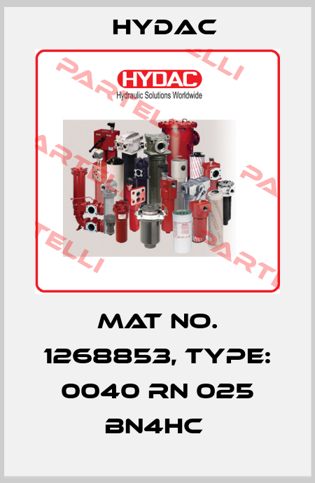Mat No. 1268853, Type: 0040 RN 025 BN4HC  Hydac
