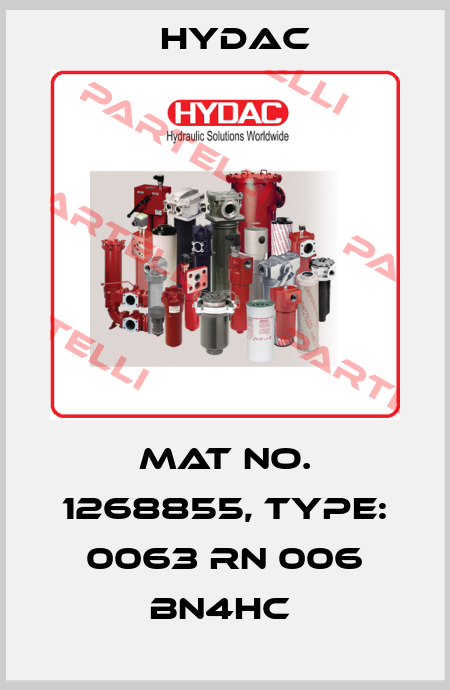 Mat No. 1268855, Type: 0063 RN 006 BN4HC  Hydac
