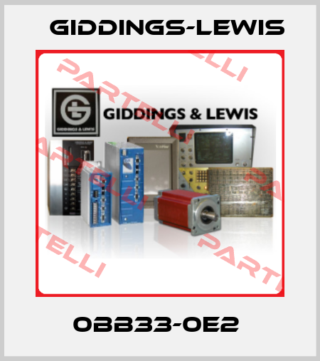 0BB33-0E2  Giddings-Lewis