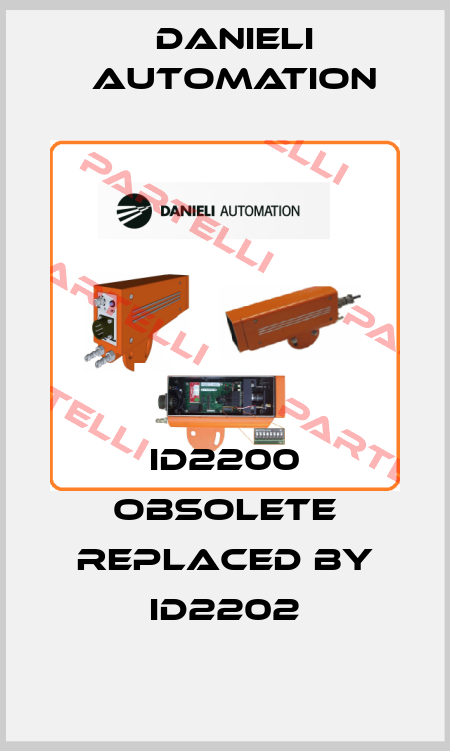 ID2200 obsolete replaced by ID2202 DANIELI AUTOMATION