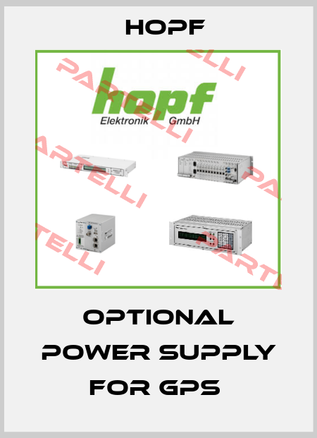 Optional power supply for GPS  Hopf