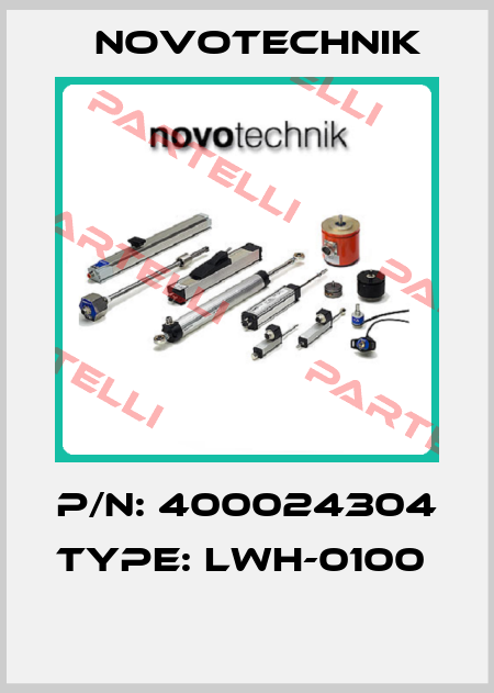 P/N: 400024304 Type: LWH-0100   Novotechnik