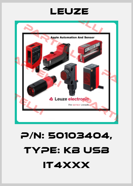 p/n: 50103404, Type: KB USB IT4xxx Leuze