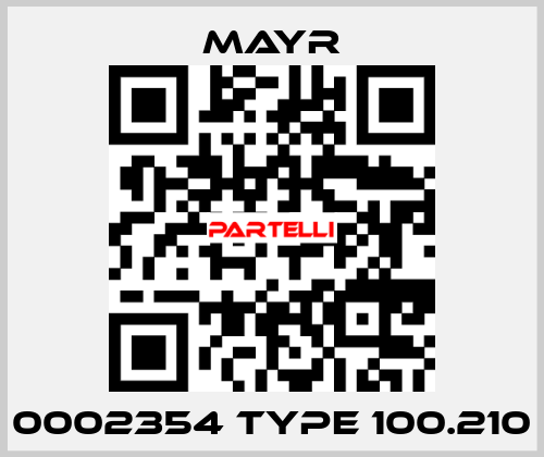 0002354 TYPE 100.210  Mayr