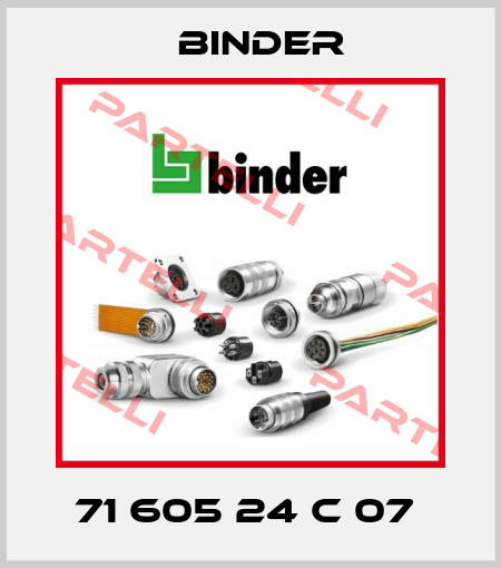 71 605 24 C 07  Binder