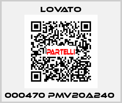 000470 PMV20A240  Lovato