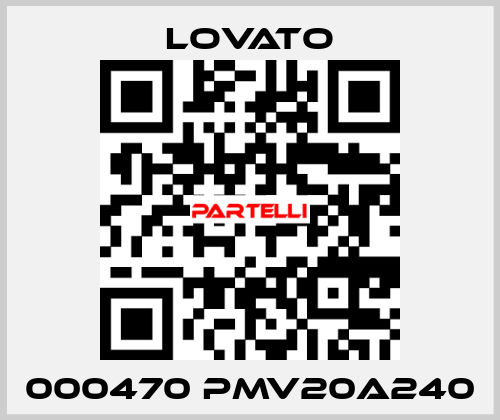 000470 PMV20A240  Lovato