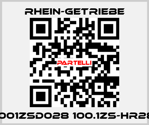1001ZSD028 100.1ZS-HR28 Rhein-Getriebe