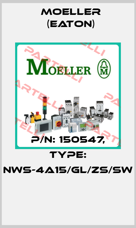 P/N: 150547, Type: NWS-4A15/GL/ZS/SW  Moeller (Eaton)