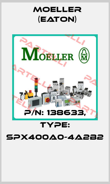 P/N: 138633, Type: SPX400A0-4A2B2  Moeller (Eaton)