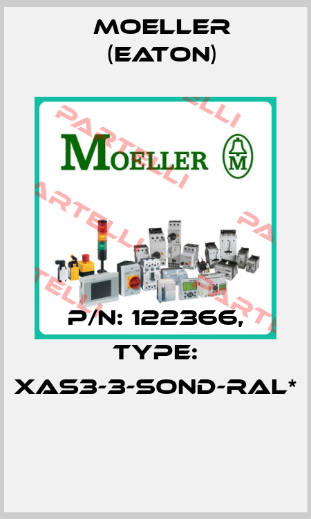 P/N: 122366, Type: XAS3-3-SOND-RAL*  Moeller (Eaton)