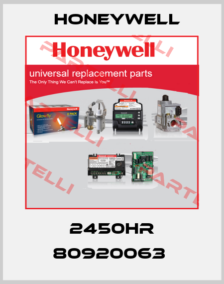 2450HR 80920063  Honeywell