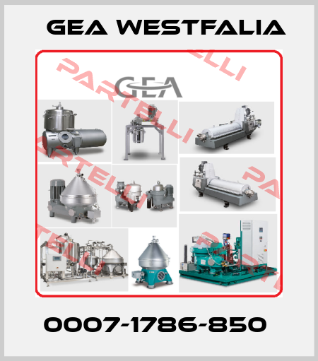 0007-1786-850  Gea Westfalia