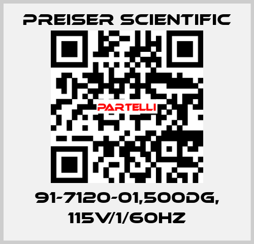 91-7120-01,500DG, 115V/1/60HZ Preiser Scientific
