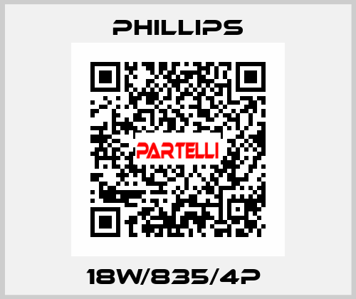 18W/835/4P  Phillips
