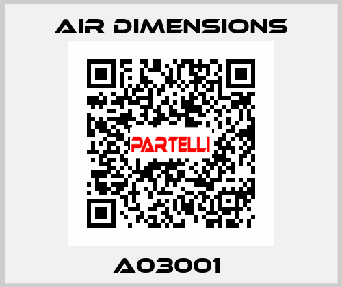 A03001  Air Dimensions