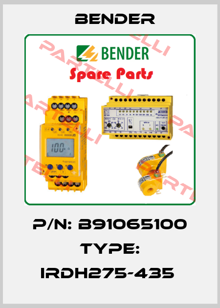 P/N: B91065100 Type: IRDH275-435  Bender