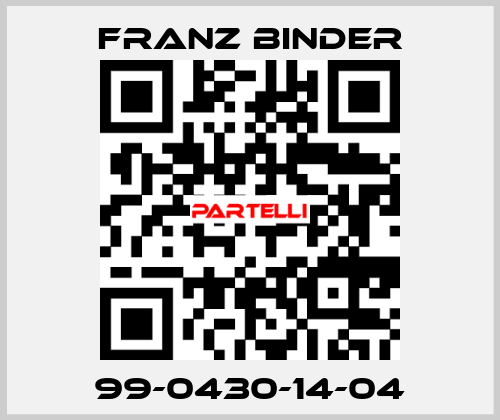 99-0430-14-04 FRANZ BINDER
