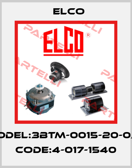 MODEL:3BTM-0015-20-0/12 CODE:4-017-1540 Elco