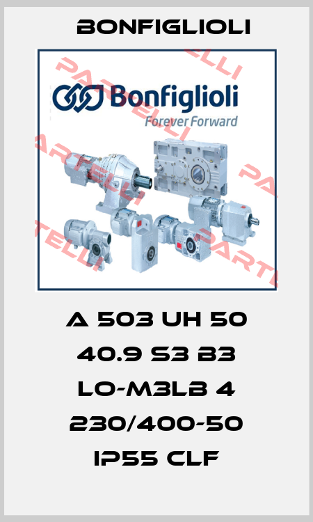 A 503 UH 50 40.9 S3 B3 LO-M3LB 4 230/400-50 IP55 CLF Bonfiglioli