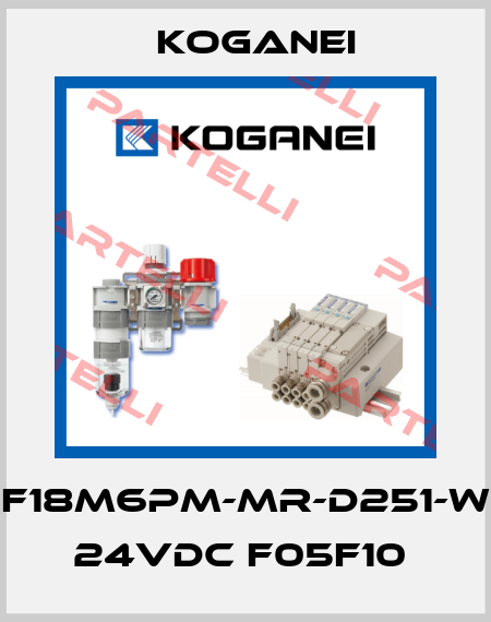 F18M6PM-MR-D251-W 24VDC F05F10  Koganei