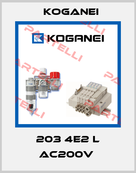 203 4E2 L AC200V  Koganei