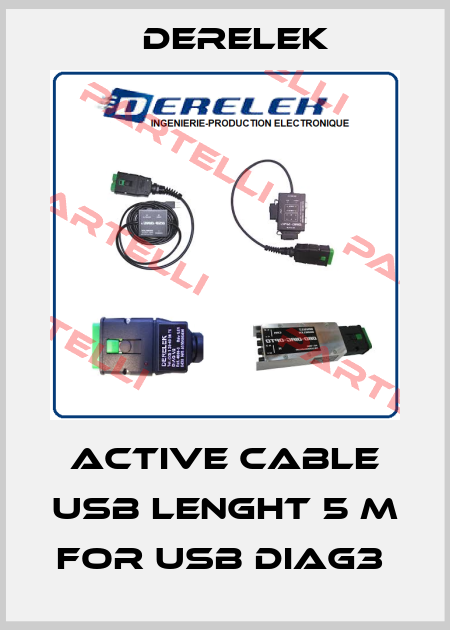 ACTIVE CABLE USB LENGHT 5 m for USB DIAG3  Derelek