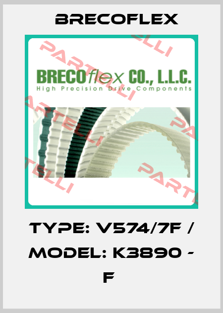 Type: V574/7F / Model: K3890 - F  Brecoflex