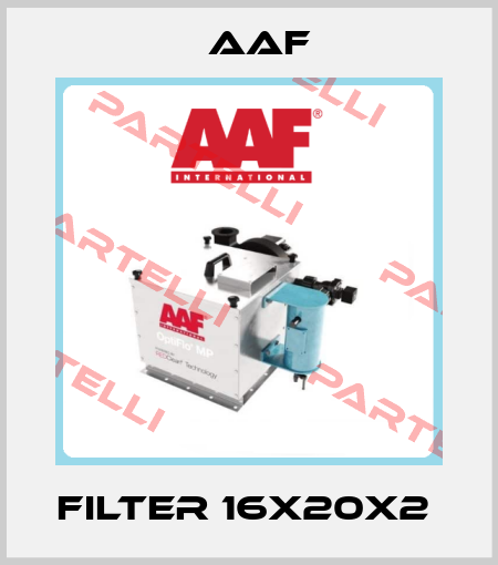 filter 16x20x2  AAF