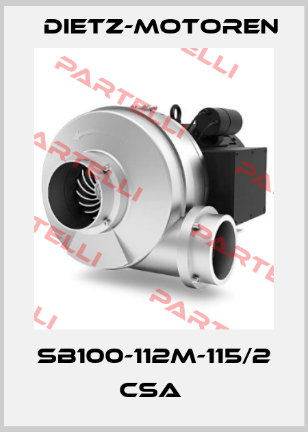SB100-112M-115/2 CSA  Dietz-Motoren