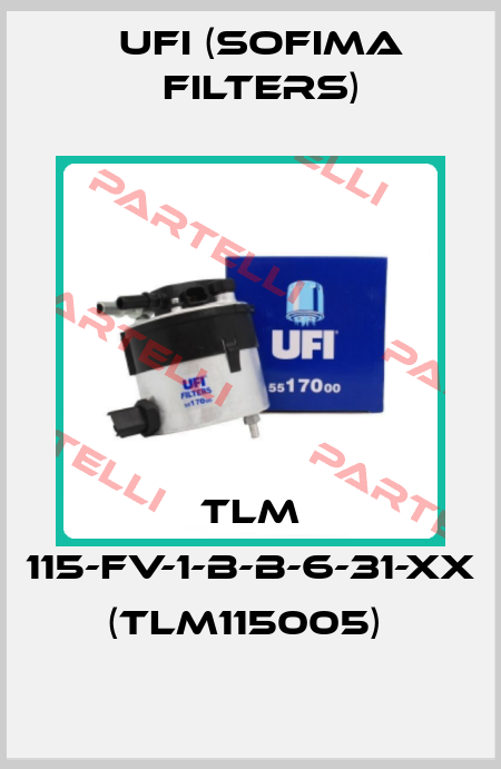 TLM 115-FV-1-B-B-6-31-XX (TLM115005)  Ufi (SOFIMA FILTERS)