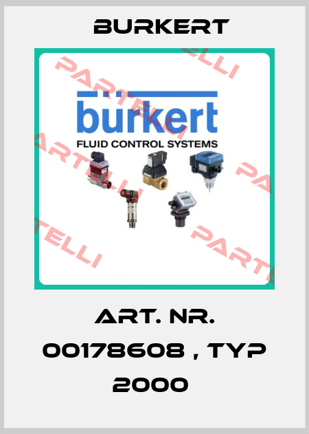 Art. Nr. 00178608 , Typ 2000  Burkert