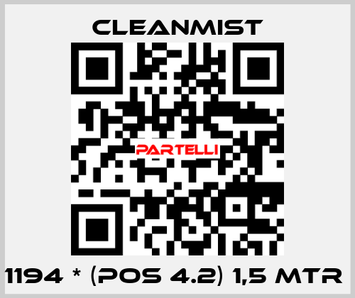 1194 * (pos 4.2) 1,5 mtr  CleanMist