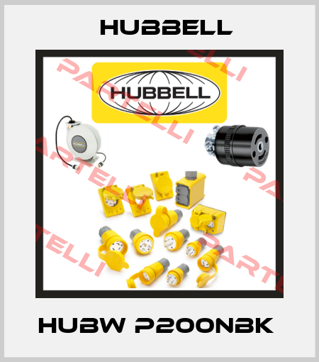 HUBW P200NBK  Hubbell