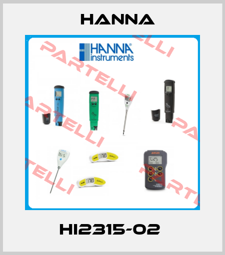 HI2315-02  Hanna
