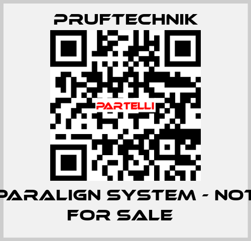 PARALIGN system - not for sale   Pruftechnik